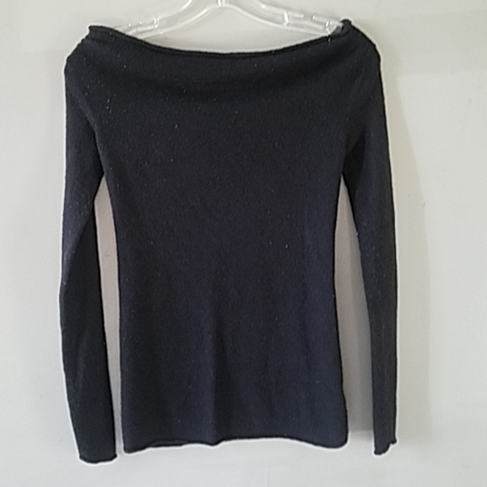 Solid Black 100%  CASHMERE SWEATER by  KIER +J - Picture 8 of 8